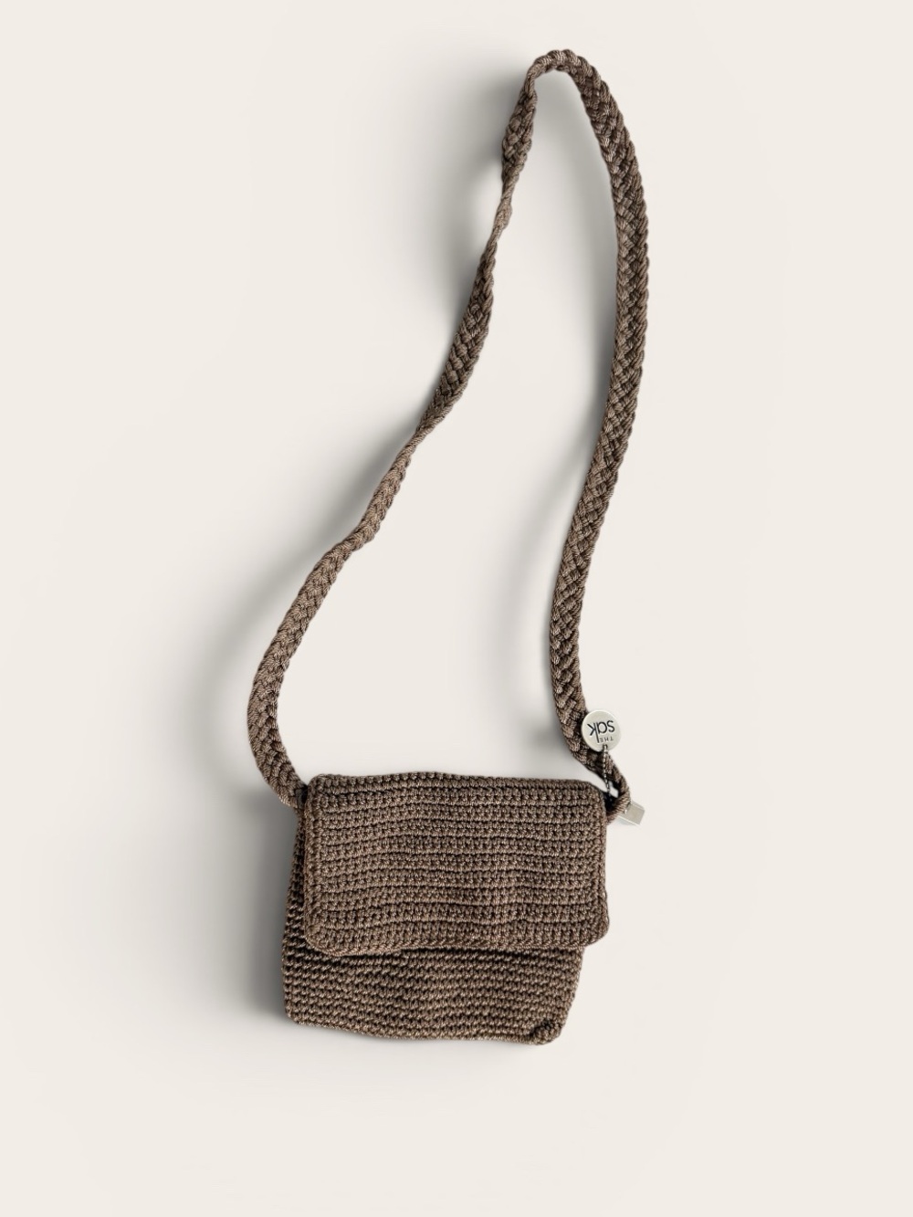 Y2K Vintage "The Sak" Crochet Mini Crossbody Bag